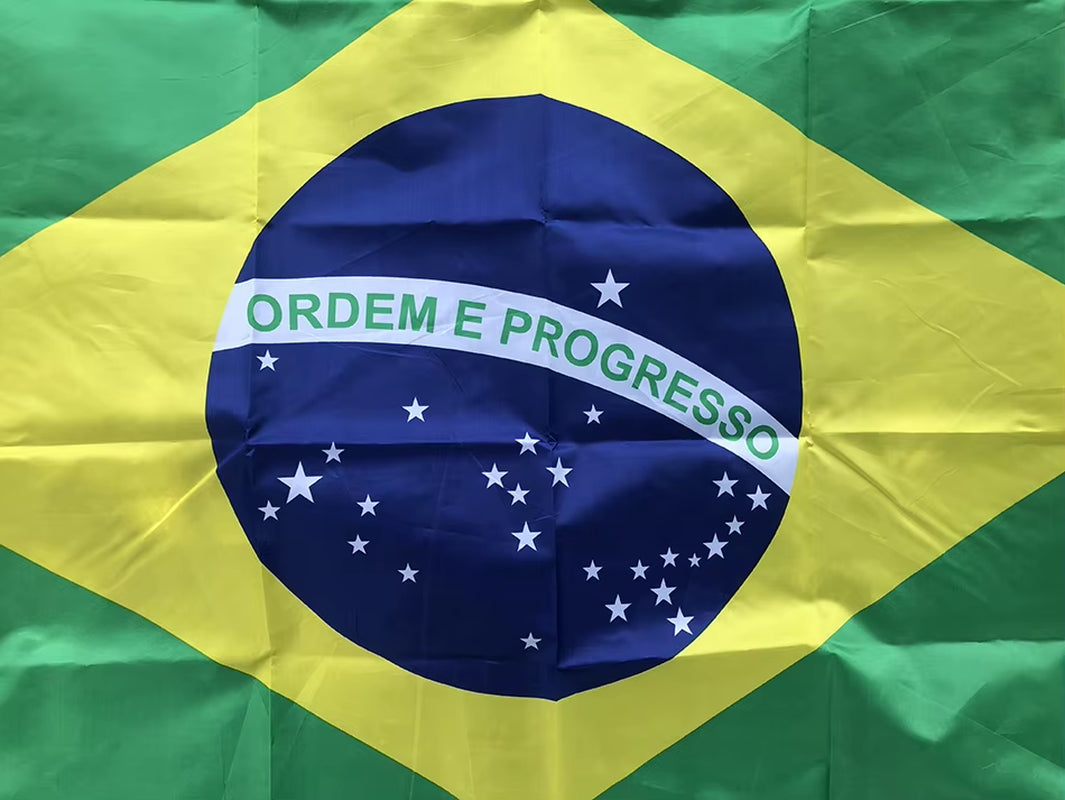 SKY FLAG Large Brazil Flag 90X150Cm Hanging Polyester Digital Print Brasil Brazilian Banner Flag for Celebration